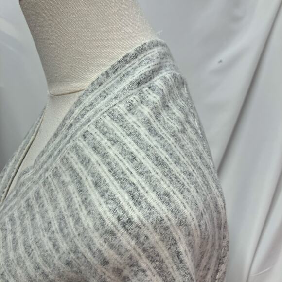 Lou & Grey‎ V-Neck Striped Sweater Dress Womens Small Tunic Casual Soft Relaxed - Picture 6 of 16